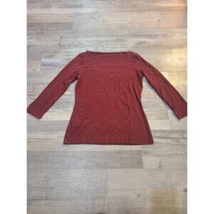 LL bean signature xs women's maroon blouse